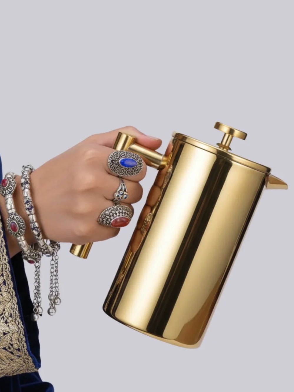 1L Gold Coffee French Press / Cold Brew / Tea